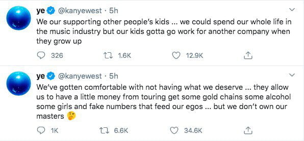 Shock: Kanye West 'got mad' on social networks - frantically posting urinate clips on the Grammy Cup 3 screenshot