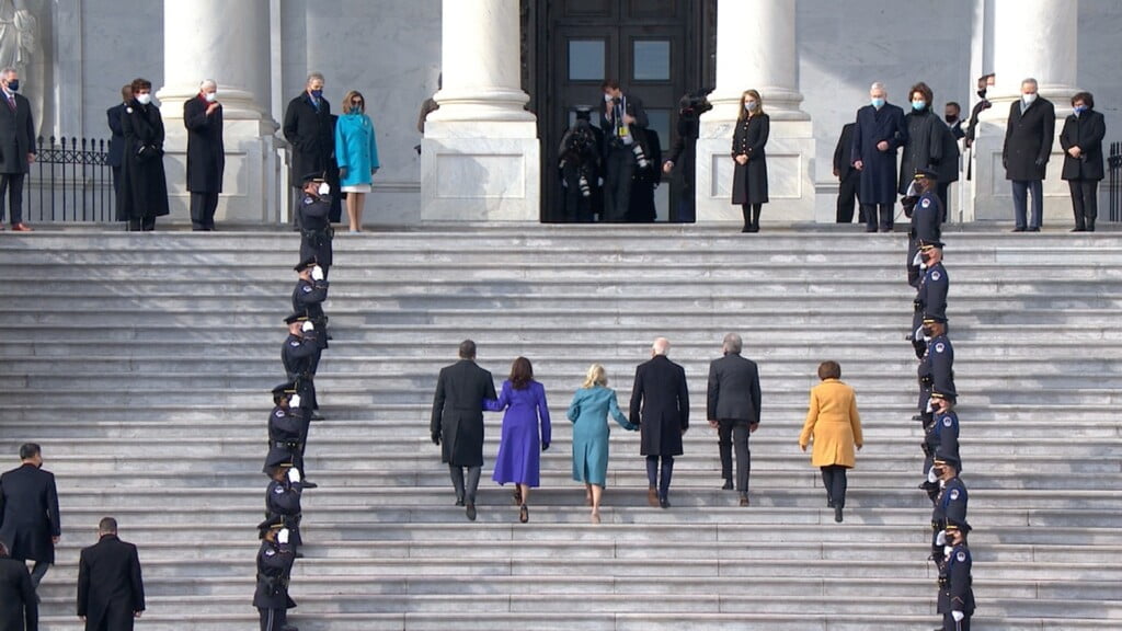 Vợ chồng tân tổng thống Joe Biden đã chính thức có mặt tại lễ nhậm chức