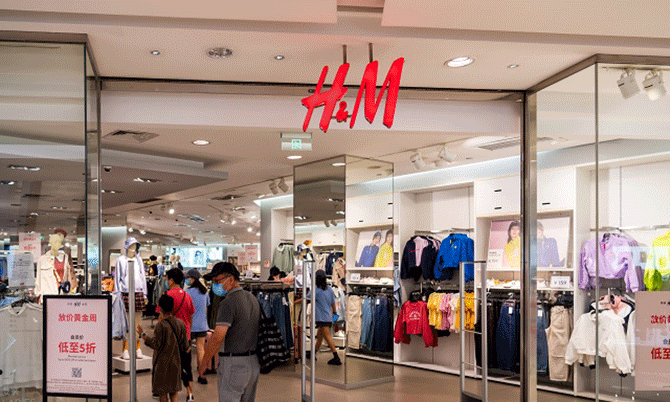 The Chinese people called for a boycott of Nike, H&M