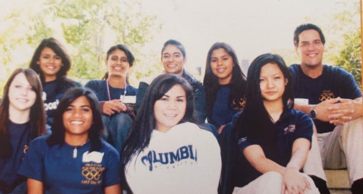 Amada Nguyen and friends in FBLA in high school (Facebook character)