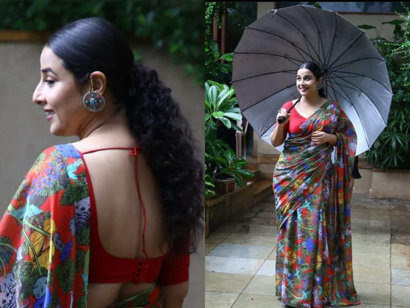 Vidya Balan's animal-print sari for the next jungle excursion