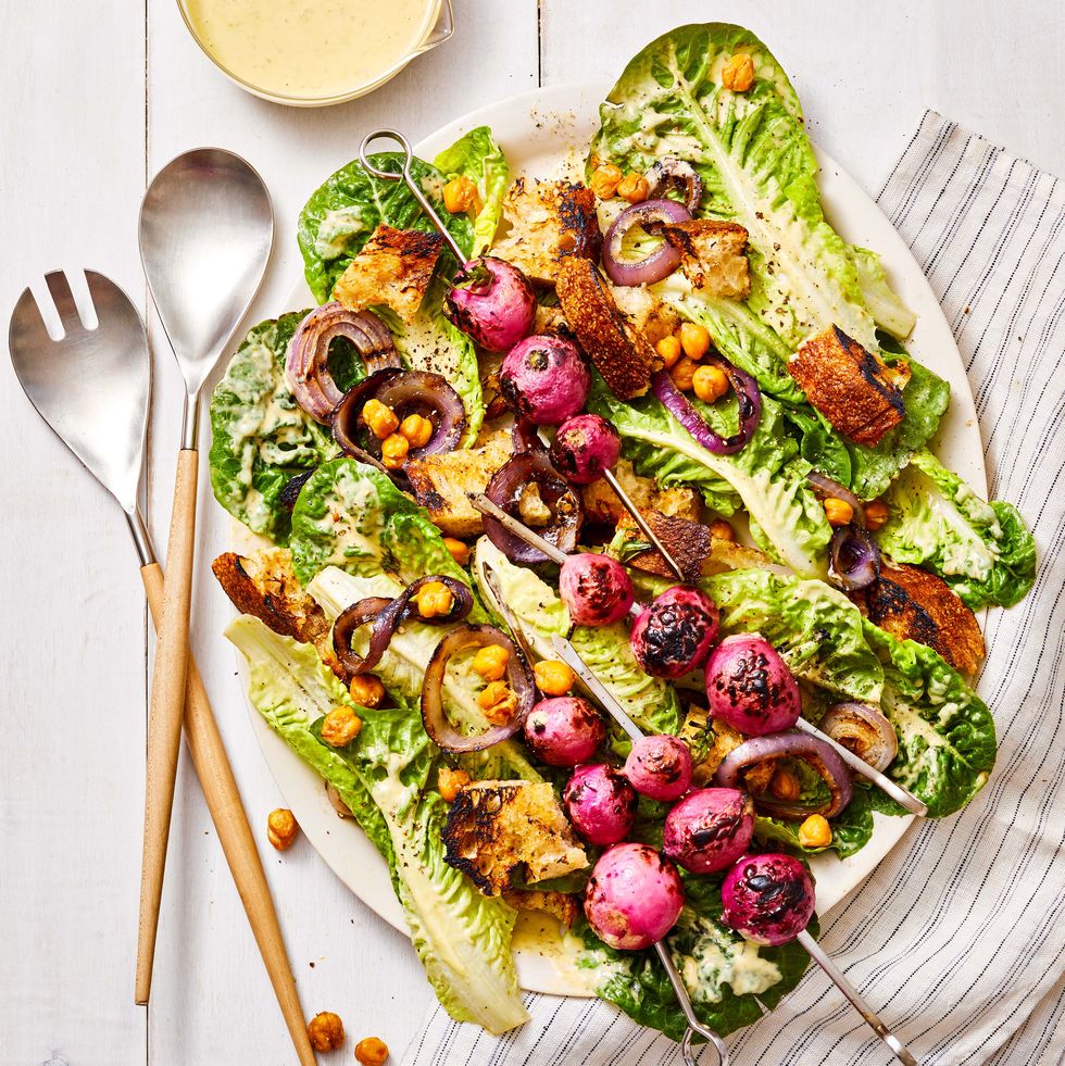 Caesar Salad made using vegan ingredients - Photo by MIKE GARTEN