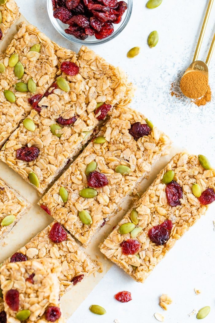 Granola Bars With Pumpkin Spice - Photo from eatingbirdfood