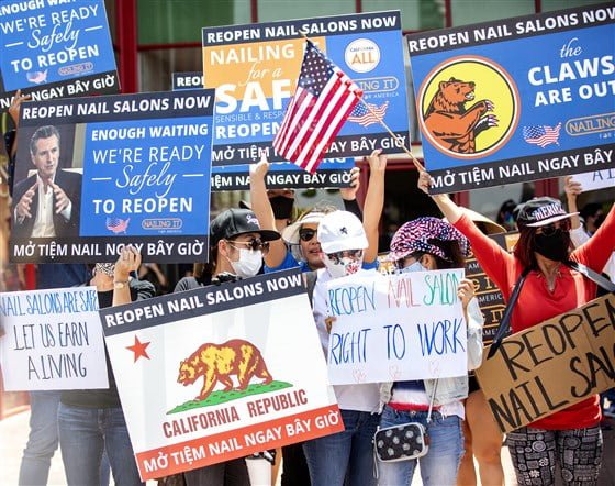 vietnamese nail salon protest 1