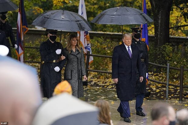 Ivanka Trump and the First Lady of the United States appeared publicly with Donald Trump after receiving the results of the election