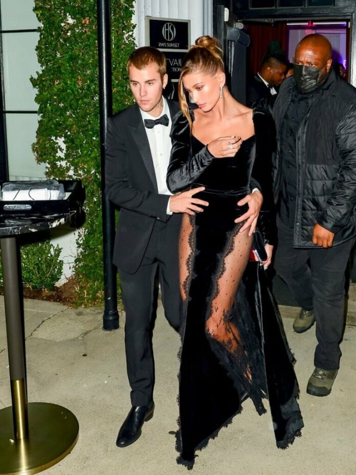 Justin and Hailey Bieber Do Black Tie