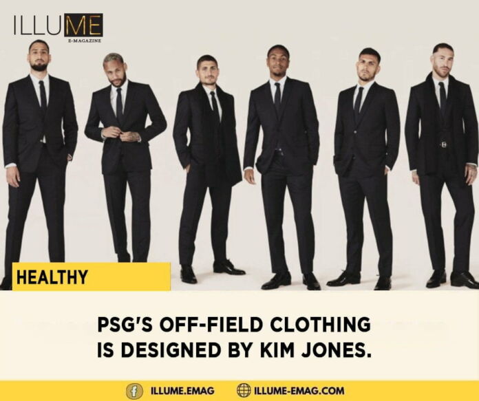 PSG's off-field clothing is designed by Kim Jones.
