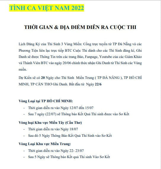 cuoc thi tinh ca viet nam 13