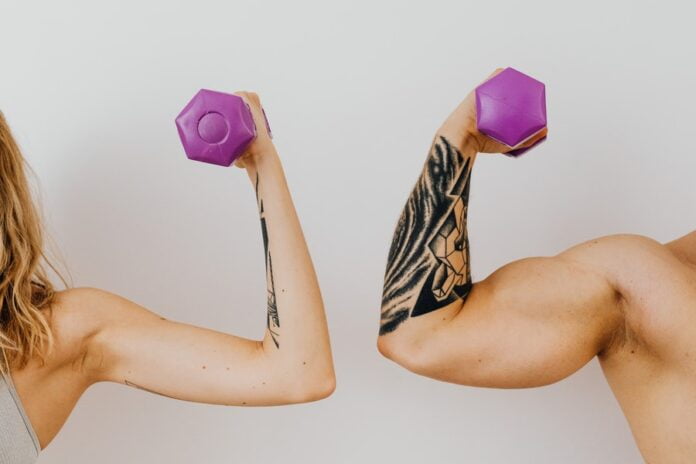 dumbbells build muscle