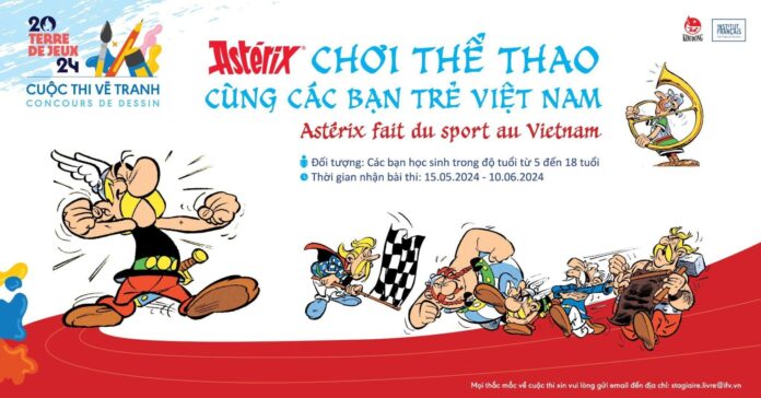 Astérix chơi thể thao cùng các bạn trẻ Việt Nam