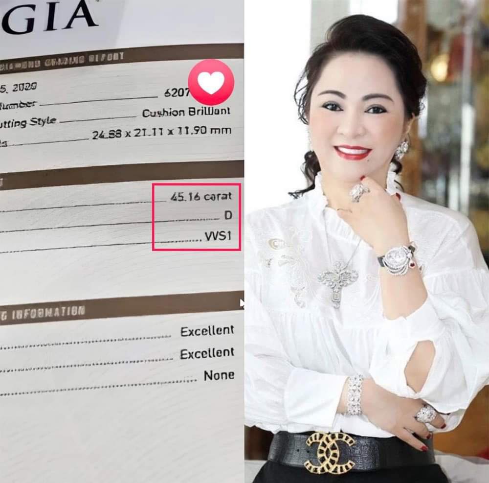 Netizen đã xem và đã đánh giá, kim cương nghìn tỷ của cô Phương Hằng Phương Hằng là real chứ không phải "phông bạt" 7 Nguyễn Phương Hằng