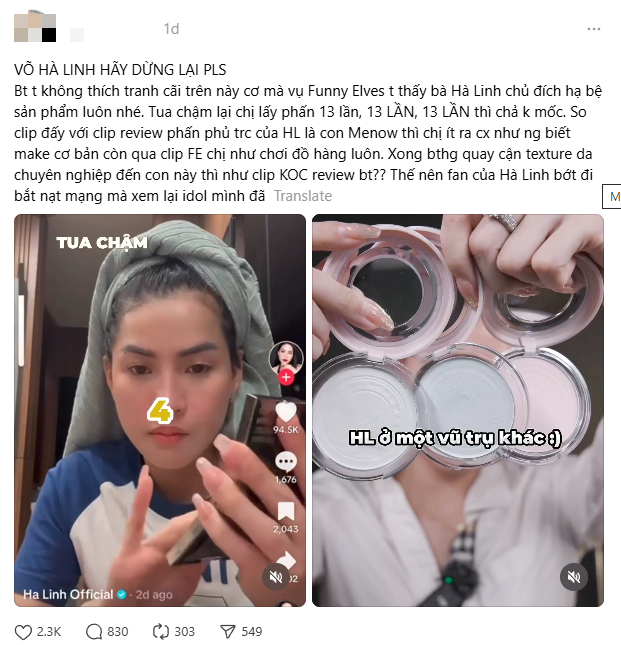 Võ Hà Linh vướng nghi án review không công tâm khiến cộng đồng mạng dậy sóng, kèo này ai đúng ai sai đây? 7 hà linh