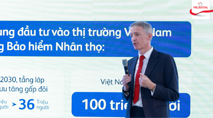 Prudential Việt Nam Giới Thiệu Sản Phẩm Bảo Hiểm Liên Kết Chung Mới: PRU-BẢO VỆ TỐI ĐA 2 Ong Conor M. ONeill – Pho Tong Giam doc Tai chinh Prudential Viet Nam phat bieu tai su kien3