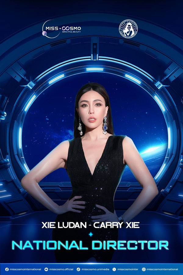 Giám đốc Quốc gia Myanmar dẫn đầu cuộc đua “Best National Director” tại Miss Cosmo 2025 10 NATIONAL DIRECTOR OF MISS COSMO CHINA HONG KONG AND MACAU MS. XIE LUDAN CARRY XIE