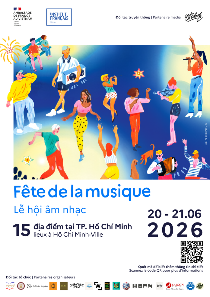 Lễ hội Âm nhạc 2026 (Fête de la Musique): Bản đồ âm nhạc bất tận phủ sóng khắp Sài Gòn dịp cuối tuần 3 Poster A3