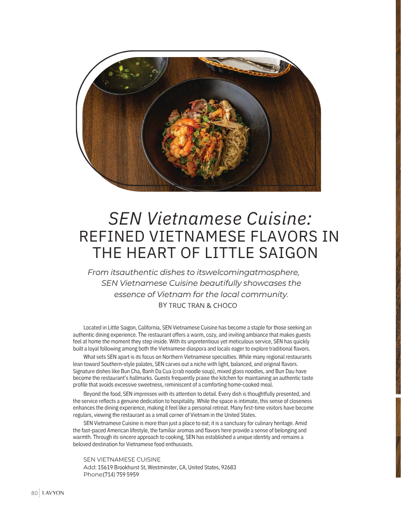 SEN VIETNAMESE CUISINE 1
